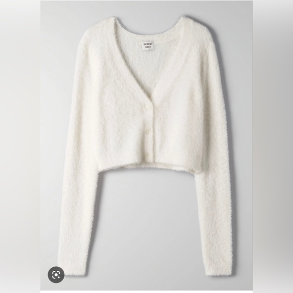 SOLD ✨Brand new with tags! Reese fuzzy cardigan - Picture 2 of 7